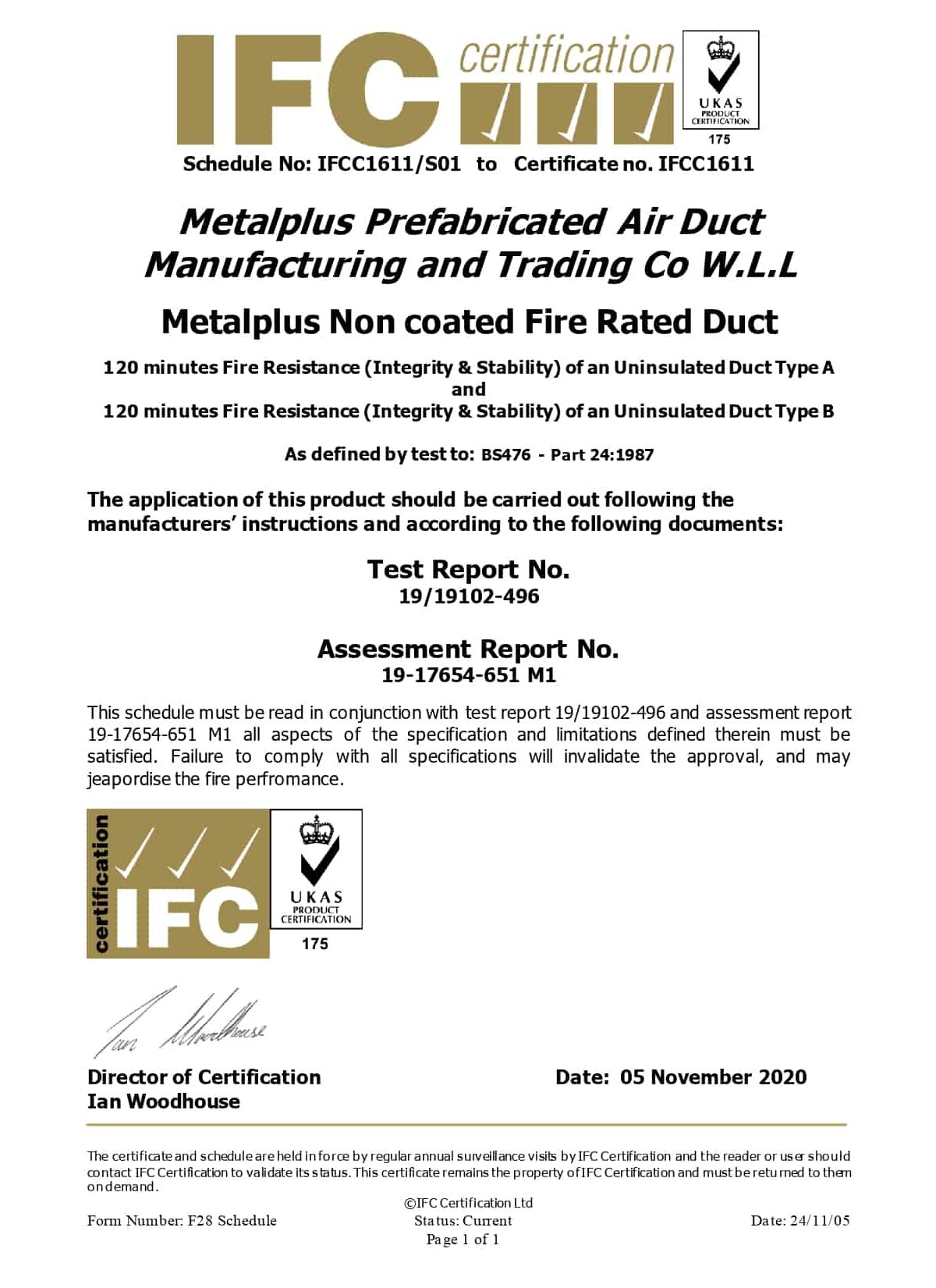 Test Report IFCC11611 S01 Metalplus non coated fire rated ducts_page-0001 (1)
